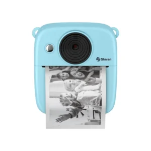 Cámara Digital Instantánea Cam-Print-Az Steren azul con foto térmica impresa