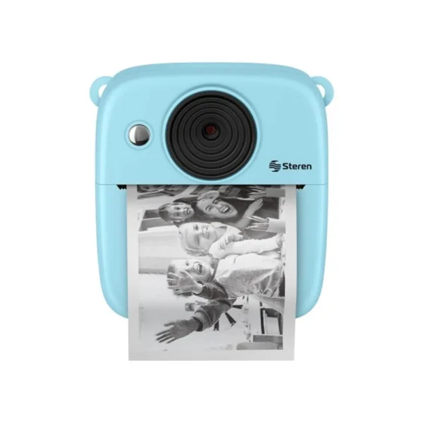 Cámara Digital Instantánea Cam-Print-Az Steren azul con foto térmica impresa