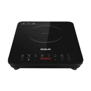 Cocina inducción RCA BTC07A 5IND005 portátil negra con controles táctiles digitales