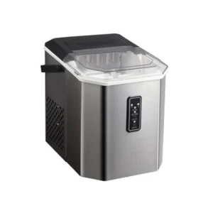 Máquina de hielo RCA 12 Kg 5RCAR1C en ángulo con panel digital y tapa transparente
