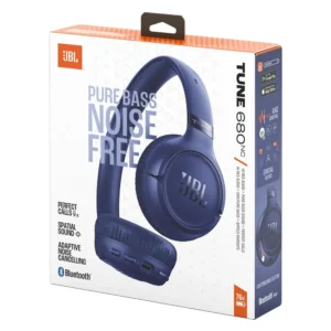 Empaque original Audifonos JBL Tune 680 NC Azul con cancelación de ruido y 76 horas de batería