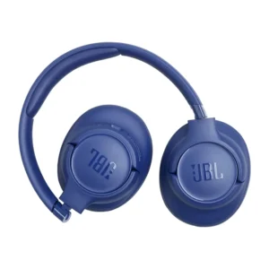 Auriculares JBL Tune 730BT azul oscuro plegables con logo en las copas