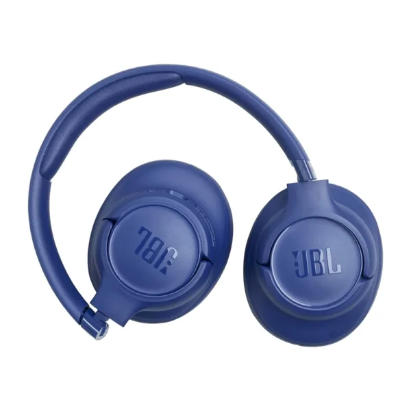Auriculares JBL Tune 730BT azul oscuro plegables con logo en las copas