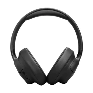 Auriculares JBL Tune 780NC negros con almohadillas y controles, vista frontal