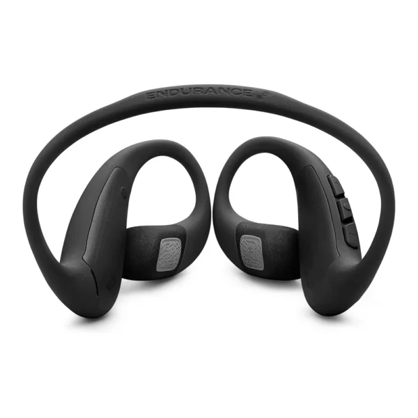 Detalle Audífonos JBL Endurance Pace Negro con ganchos y controles