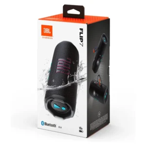 Parlante JBL Flip 7 BT Negro caja original resistente al agua con Bluetooth 5.4