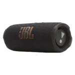 Parlante JBL Flip 7 BT Negro portátil con logotipo frontal y diseño resistente