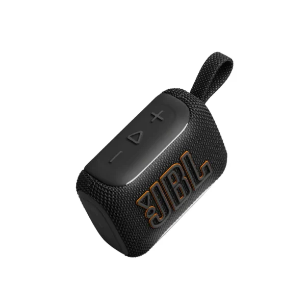 Parlante JBL GO 5 BT Negro resistente con controles superiores y lazo de transporte