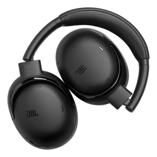 Audifonos JBL Tour One M3 TWS Negro plegados en vista angular compacta sobre fondo blanco