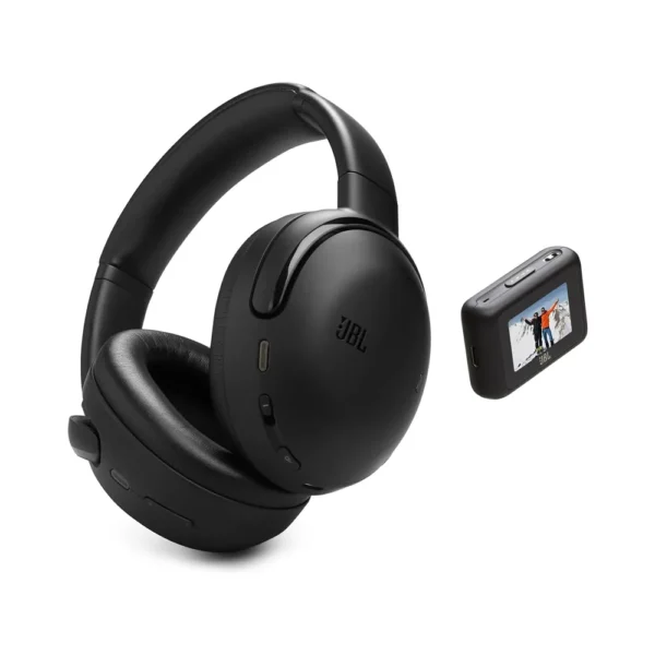Audifonos JBL Tour One M3 Smart TX — vista principal del producto Audifonos JBL Tour One M3 Smart TX negros con diadema y pantalla inteligente Smart TX sobre fondo blanco