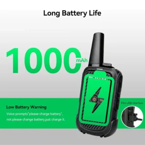 Kit De 2 Radios Intercomunicadores Con Cargador Usb Gris Rad-020gr Steren negro y gris en vista frontal