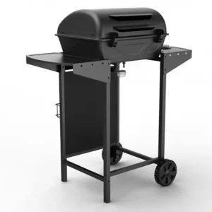 Parrilla de gas para asados G2082F 57PAC0I negra con tapa, estantes y ruedas