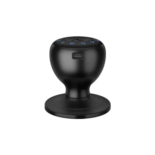 Perilla De Huella Digital Biométrica Bluetooth lock-320 Steren negra con teclado azul y lector de huella