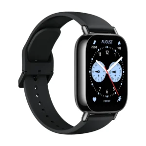 Redmi Watch 5 Lite negro en ángulo con monitoreo de actividad física
