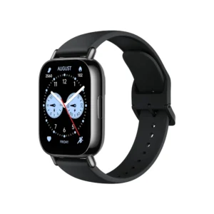 Redmi Watch 5 Lite negro con pantalla rectangular y correa de silicona