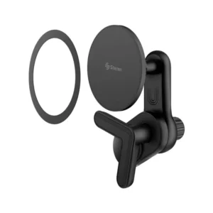 Soporte Para Celular En Laptop Compatible Con Magsafe Pod-360 Steren negro con aro magnético incluido