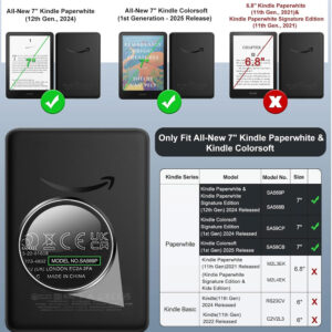 Estuche Protector Con Stand Para Kindle PaperWhite 12Gen – MoKo - Imagen 3
