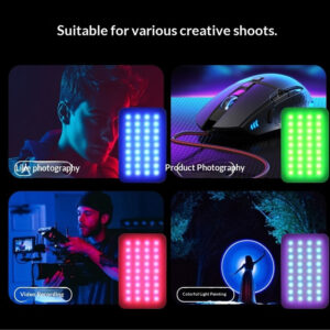 Luz LED RGB Recargable para Celular – Streaming Videollamadas Selfies GZ-666RGB - Imagen 4